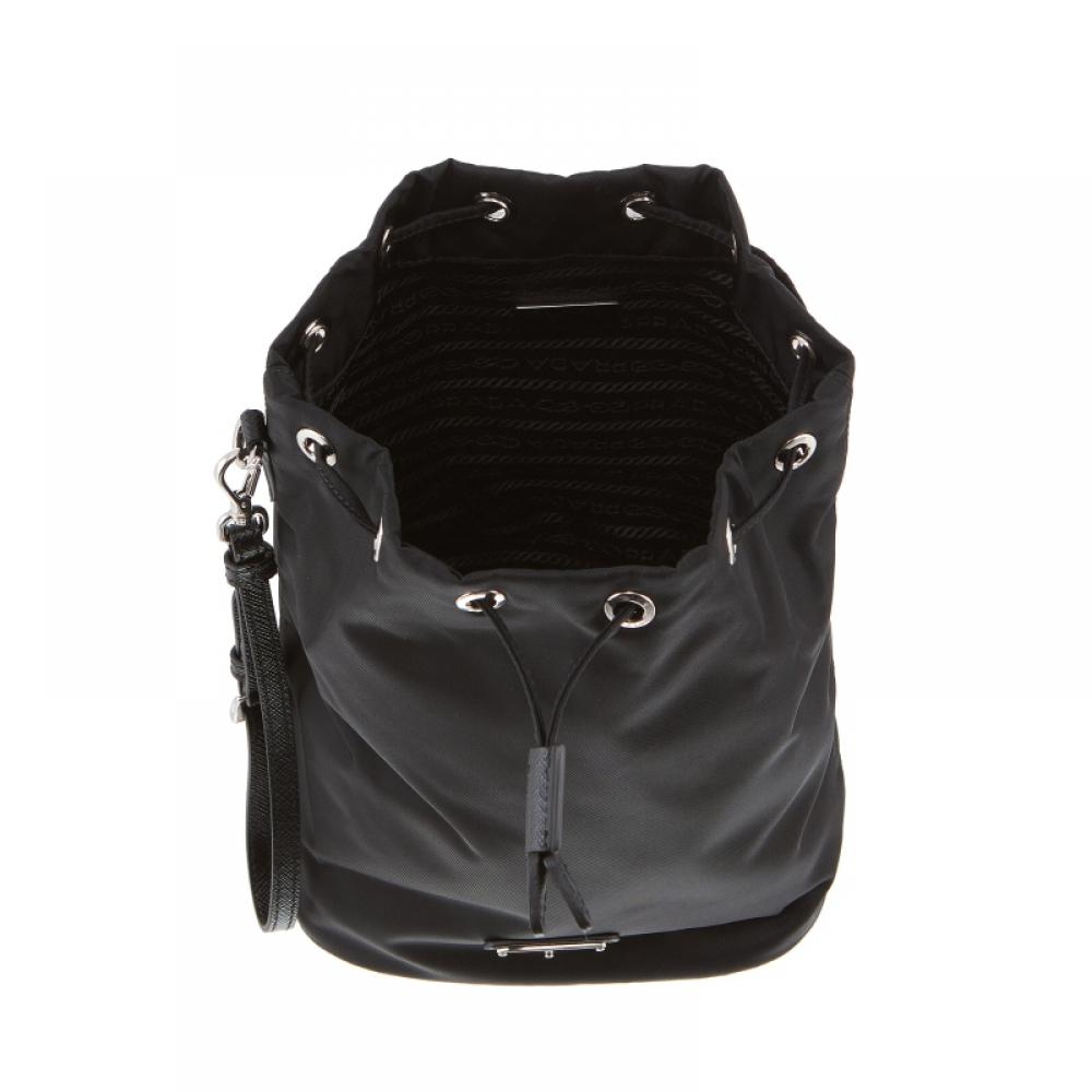 Prada Re Nylon Dreieck Logo Eimerbeutel Tasche 1ns369 R067 F0002