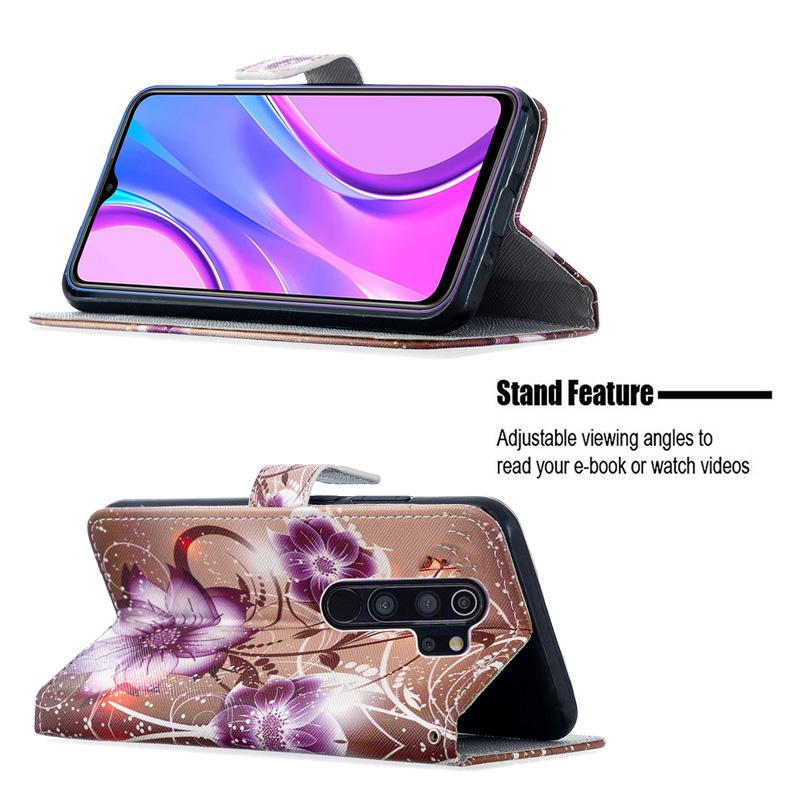 WBWONE Leather Folio Cover per Xiaomi Redmi 12, Trifoglio Fortunato Custodia in Pelle PU Magnetica Libro Flip Portafoglio Case con [Funzione Stand]. Blu