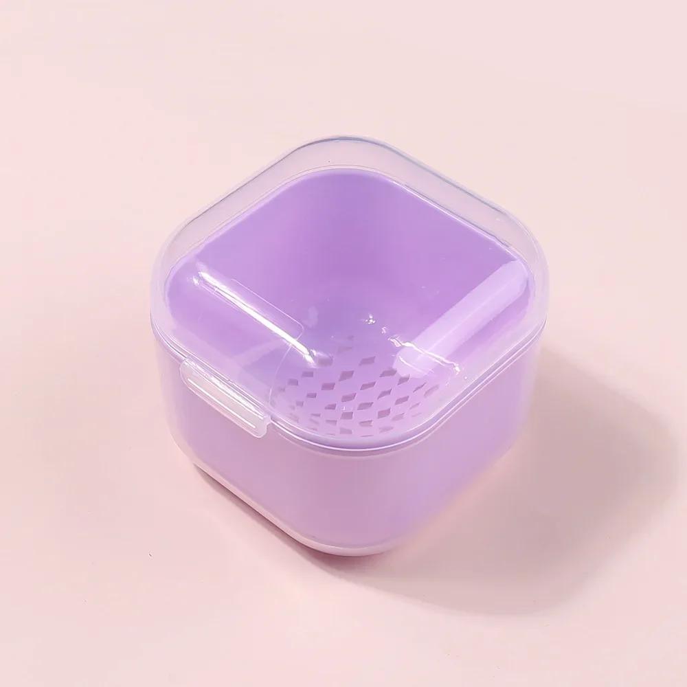Portable Alcohol Disinfection Filter Cleaning Box Nail Art Drill Bits Grinding Head Disinfection Box Manicure Sterilization Tool