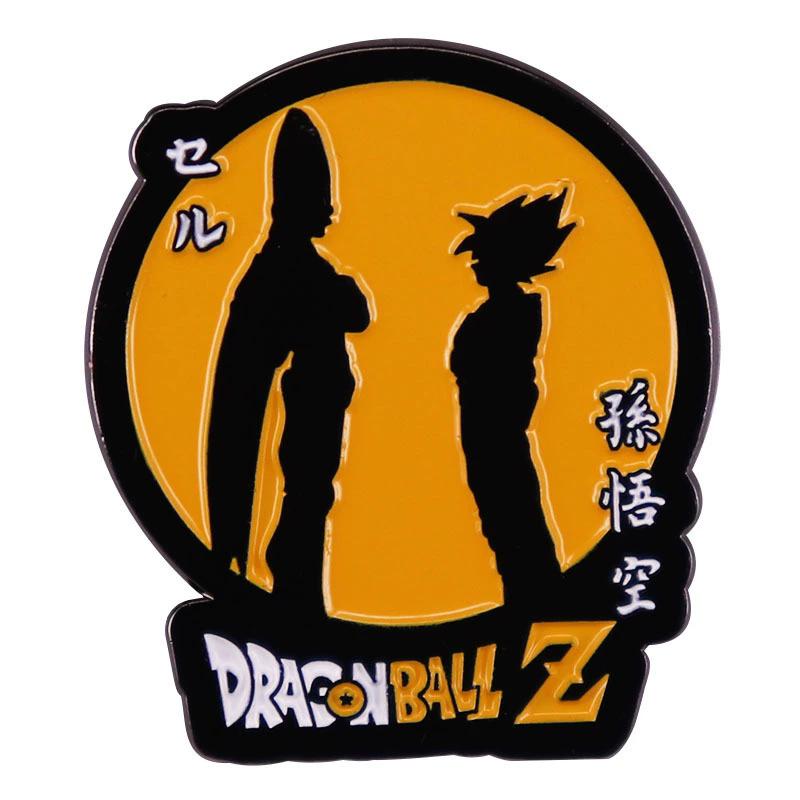 Anime Dragon Ball Enamel Pins Cute Goku Vegeta IV Piccolo Brooch Backpack Clothing Jewelry Metal Badge Accessories Gifts
