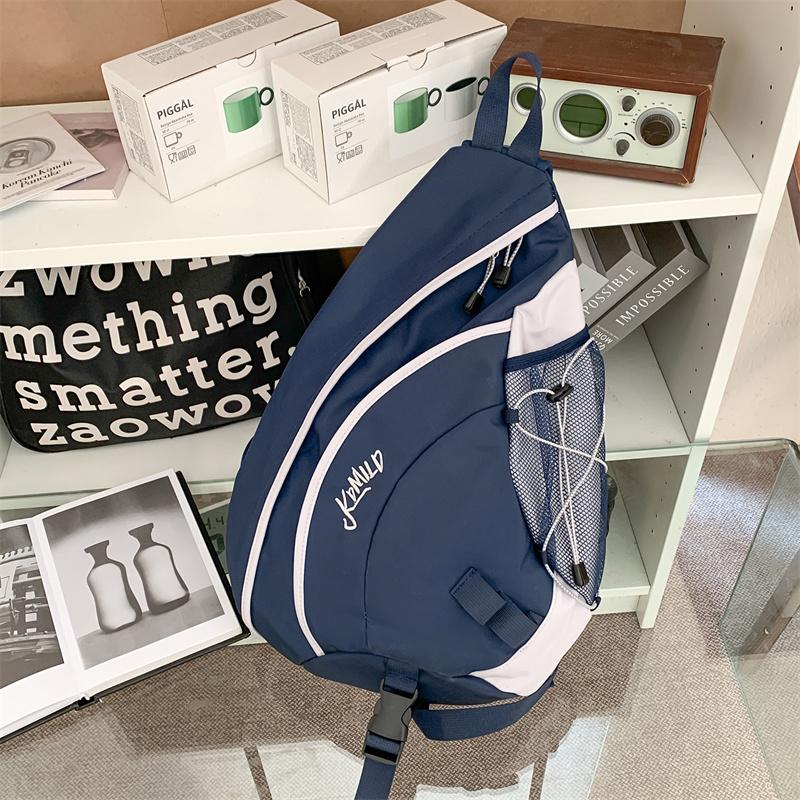 Retro Wasserabweisende Sport-Brusttasche mit großem Fassungsvermögen Studenten-Umhängetasche