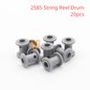 Building Blocks Bricks String Reel 2X2 Drum Holder High-Tech 2584 2585 Compatible With Hook Tow Ball 30395 Engineering Machinery