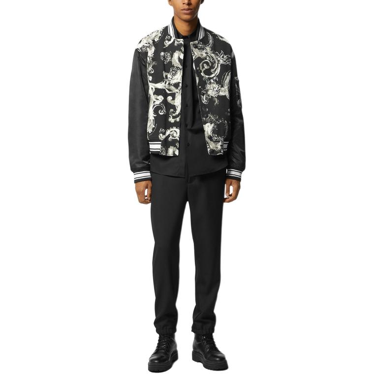 VERSACE JEANS COUTURE SS24 Shirt Men's Black E76GALYS1-ECN002-E899