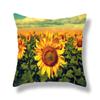 Sunflower Series Landscape Printing Pattern Cushion Cover Home Living Room Sofa Decorative Pillow Pillow Cover
