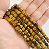 7-8MM Faceted Square Shape Chalcedony Natural Stone Loose Cube Spacer Beads for Jewelry Making Diy Bracelet Accessories