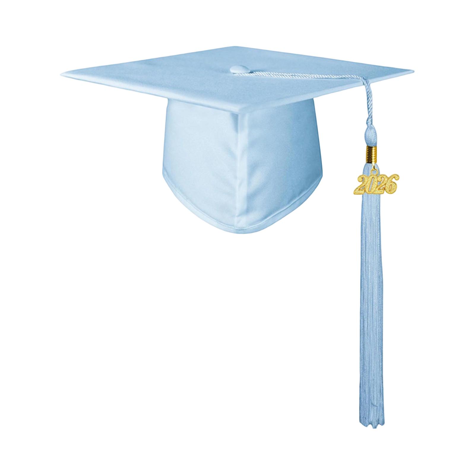 

Graduation Cap 2026 with Tassel and Year Charm for High School College Ceremony Adult Unisex Classic Square Academic Hat One Size