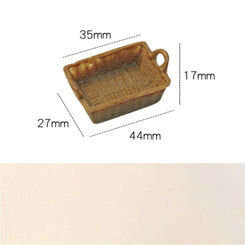 House Ornament Dollhouse Accessories Mini Food Storage Kitchen Tool Model Miniature Storage Basket