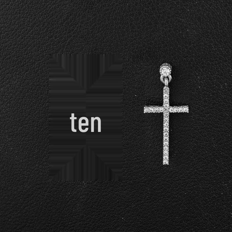 Rhinestone Cross Stud Earrings & Pendant - Classic Christmas Gift Jewelry DIY Set