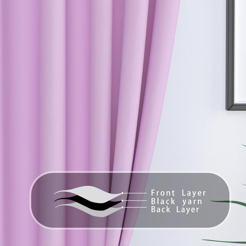 3-Layer Woven Sheer Curtain Panel Kitchen Bathroom Cafe - Light Filtering Striped Design Multiple Colors Sizes