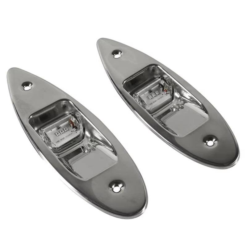 LED Marine Vessels Boats Pontoons Navigation Lights Universal Boat Signal Lamps for Enhanced Safety and Visibility 2pcs