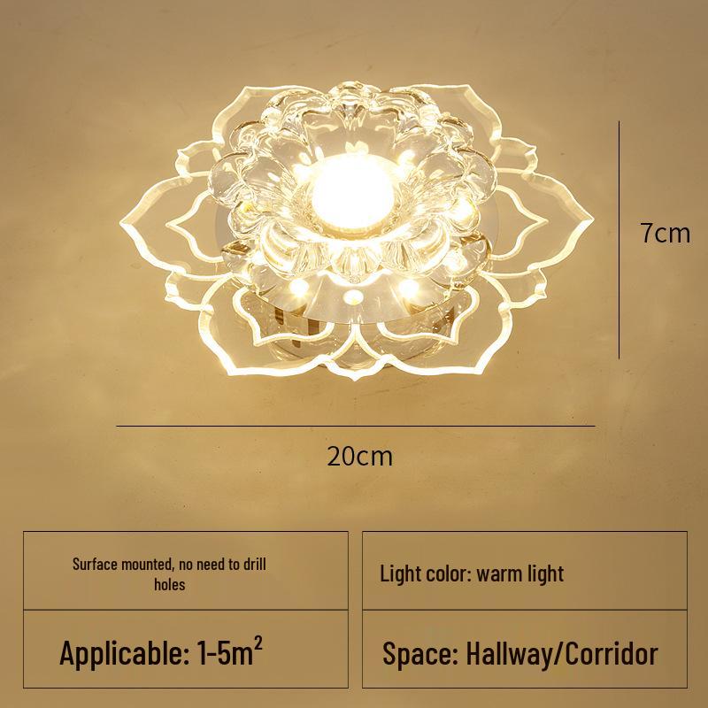 Recessed Crystal Hallway & Corridor Spotlight Downlight