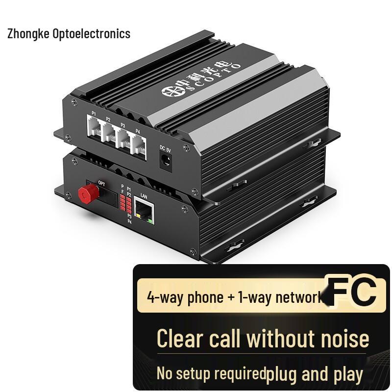 Zhongke Optoelectronics PCM Voice Telephone Optical Transceiver