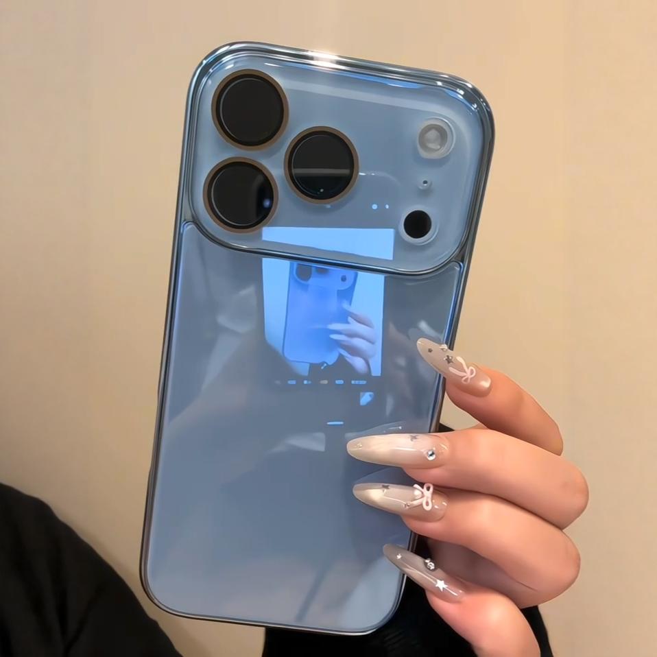 Fashion Plating Tempered Glass Phone Case For For Iphone 17 16 15 14 13 12 11 Pro Max Camera Lens Protection Shockproof Glossy Cover