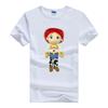 Disney Cartoon Toy Story Woman Tops White Clothes Short Sleeve Tee Oversized Friends 2024 Summer Blouse Grunge Y2K Mens T-shirts