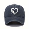Kitten print baseball cap retro lightweight washed hat adjustable women's sun protection hat suitable for all seasons