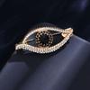Hollow Out Rhinestone Eye Brooches Crystal Pendant Banquet Clothes Pin  Clothes Accessories