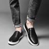 Men's Casual Cowhide Leather White Loafers - Stylish & Versatile for Spring and Autumn