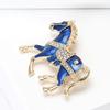 Horse Brooch for Women Unisex Enamel Animal Corsages Pins Gifts