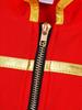 Girls Circus Ringmaster Costume Long Sleeve Front Zip Tassels Shoulder Coat Party Carnival Cosplay Performance Costume