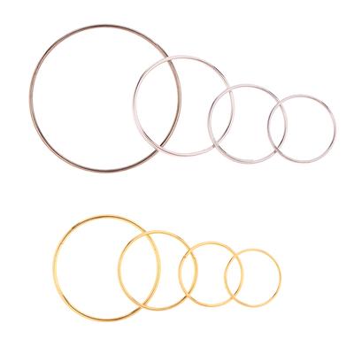 100Pcs 11MM 12MM 13MM 15MM 20MM 30MM Round Stainless Steel Ring For Chandelier Crystal Bead Pendant Part Light Curtain Connector