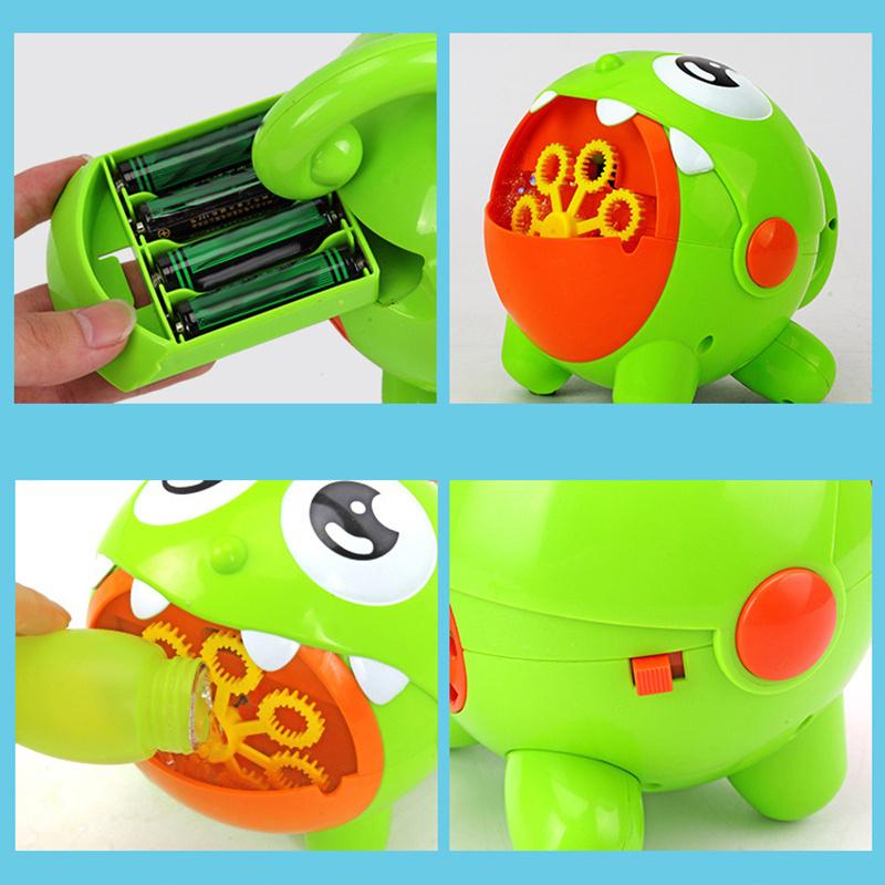 Automatic Bubble Machine Cordless Cartoon Shaped Bubble Maker & Blower USB Rechargeable Baby Bath Toys For Kids