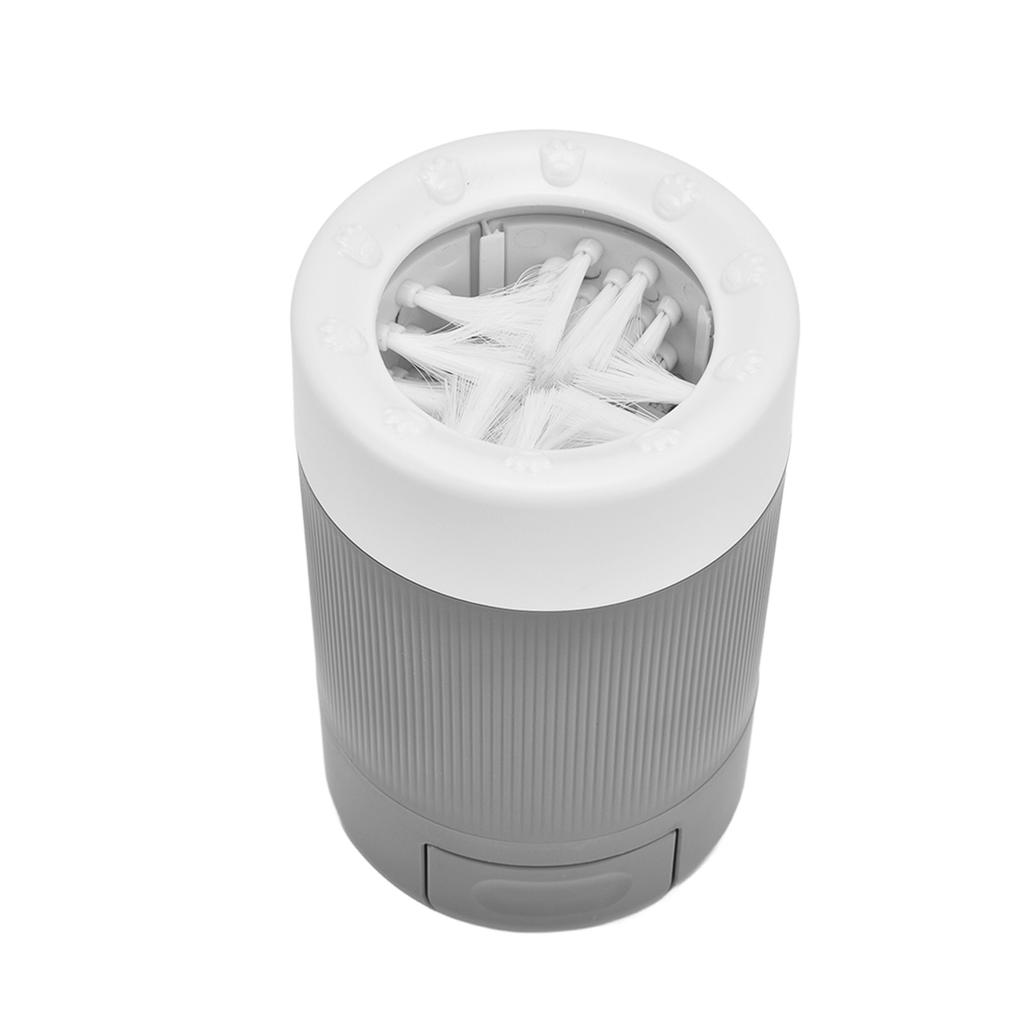 Hundepoterenser Bærbar Hundepotevaskekopp Lettvekts Kjæledyrpoterenseverktøy for HjemmeGrå