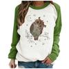 Women's Casual  Solid Color Long Sleeve Top Pullover Sweatshir