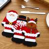 Santa Decorations Christmas Cutlery Sets Party Table Tops Products Decorative