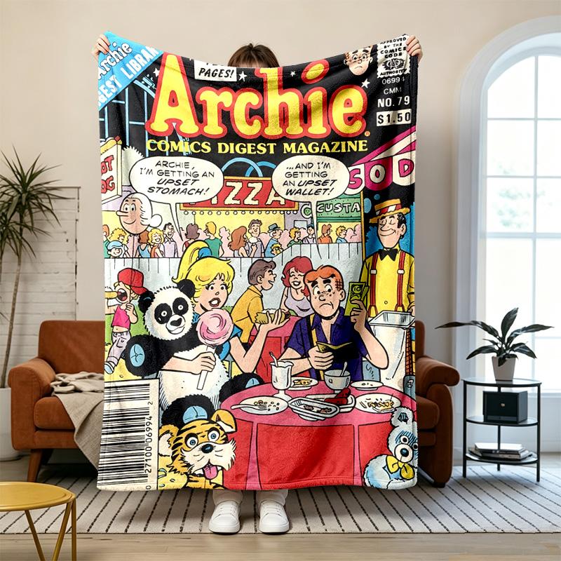 Archie ComicsSoft and Comfortable Flannel Suitable for Sofas Living Rooms Outdoor Camping Travel and Also Makes a Great Anniversary Gift
