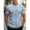 Herenmode 3D Geprint Heren T-shirt Ronde Hals Korte Mouw Trendy Streetwear