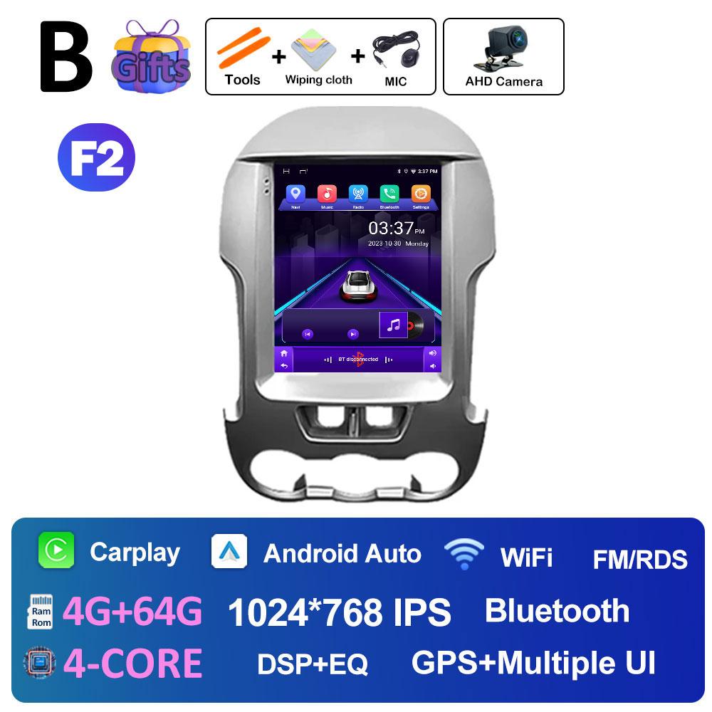 Intelligent System Wireless Carplay For Ford Ranger 2012 2013 2014 2015 Bluetooth Autoradio Cooling fan Touch Screen 4G No 2 din