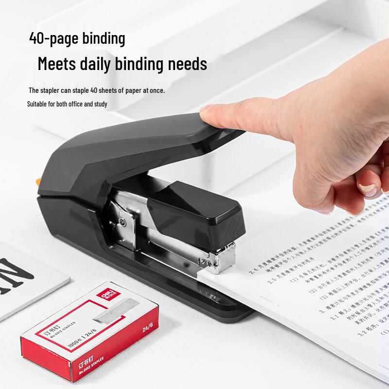 Deli 0478 Ergonomic 40-Sheet Stapler