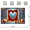 1 romantischer Rosen-Herz-Hintergrund, vielseitige Event- und Filmdekoration