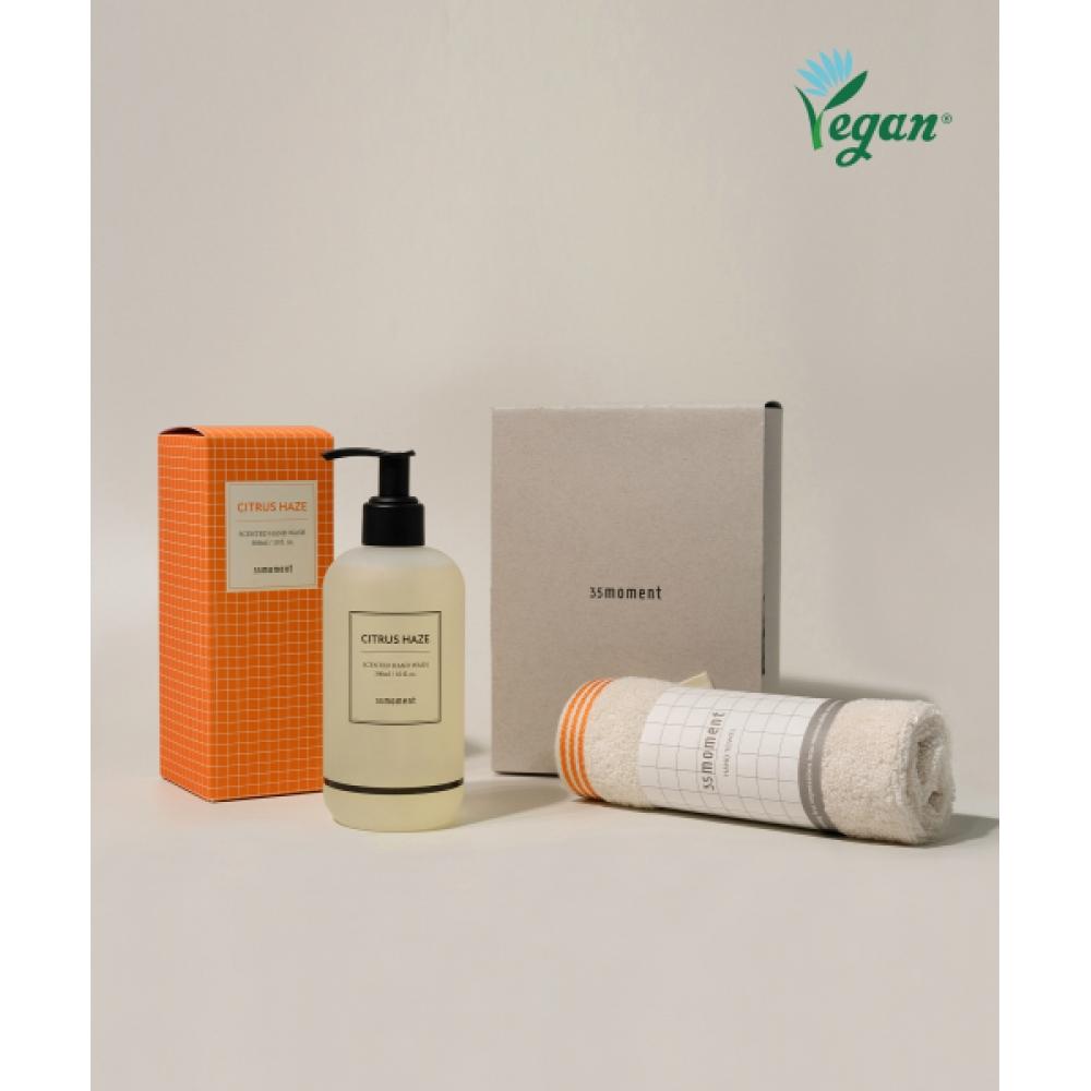 35moment Citrus Haze Scented Hand Wash   Signature Hand Towel Set #6 No choice