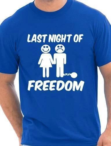 

Last Night Of Freedom Stag Night Wedding Husband Mens T-Shirt Size S-XXL M