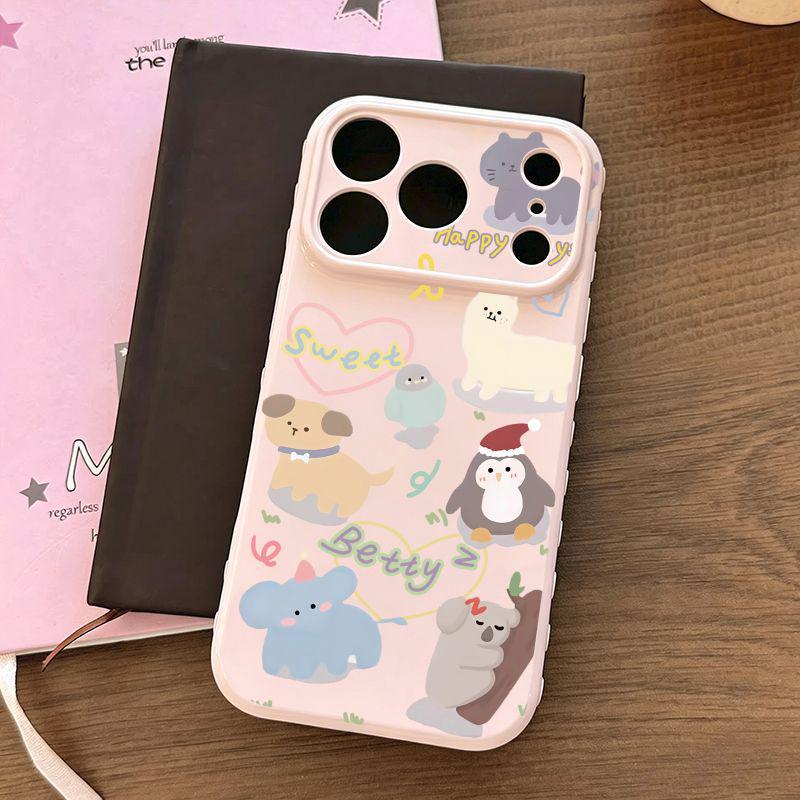 

Heart Edge Animal Case for Apple 16 Pro Max, 15, 17 Pro Max, and 13 - Large Window, Soft Shell iPhone 17 Pro Max