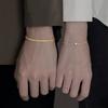 Cute Heart Couple Bracelet Set for Women, Trendy Alloy Love Bracelets, Minimalist Sweet Style Jewelry Gift