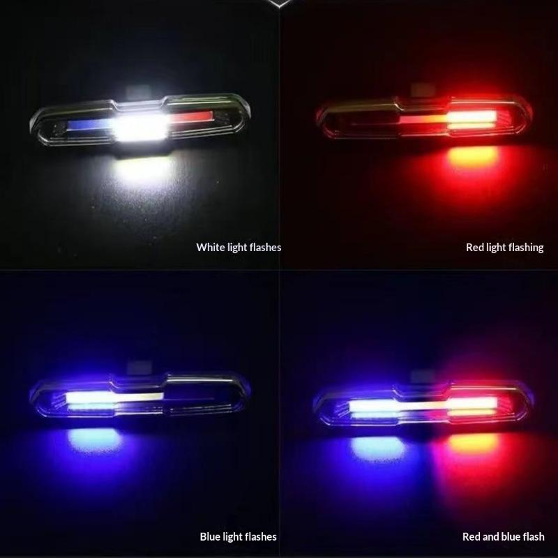 USB Rechargeable LED Bicycle Taillight IP65 Waterproof Rear Light for Mountain Bike Commuting Cycling Safety