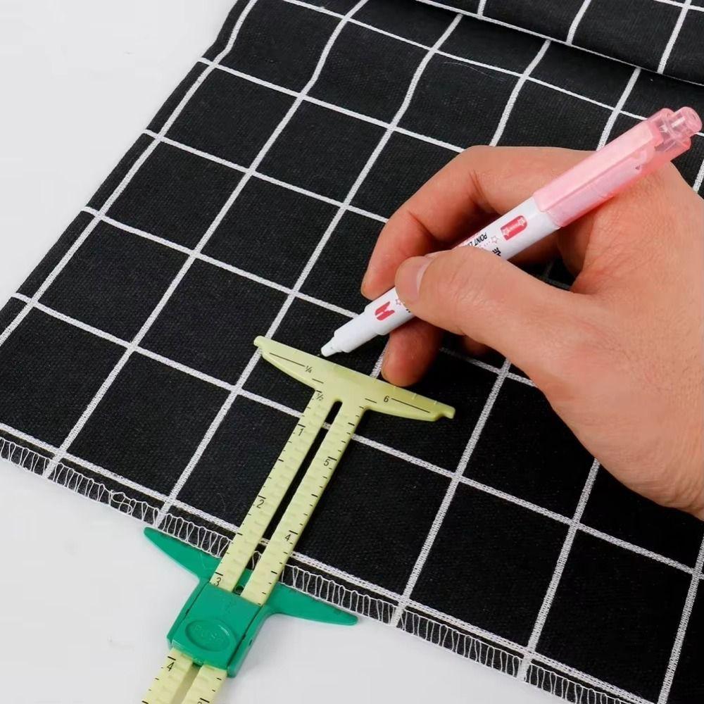 Schieblehre Näh-Patchwork-Lineal 5 in 1 Zeichenlineal Messwerkzeug Schiebelehre Haushalt