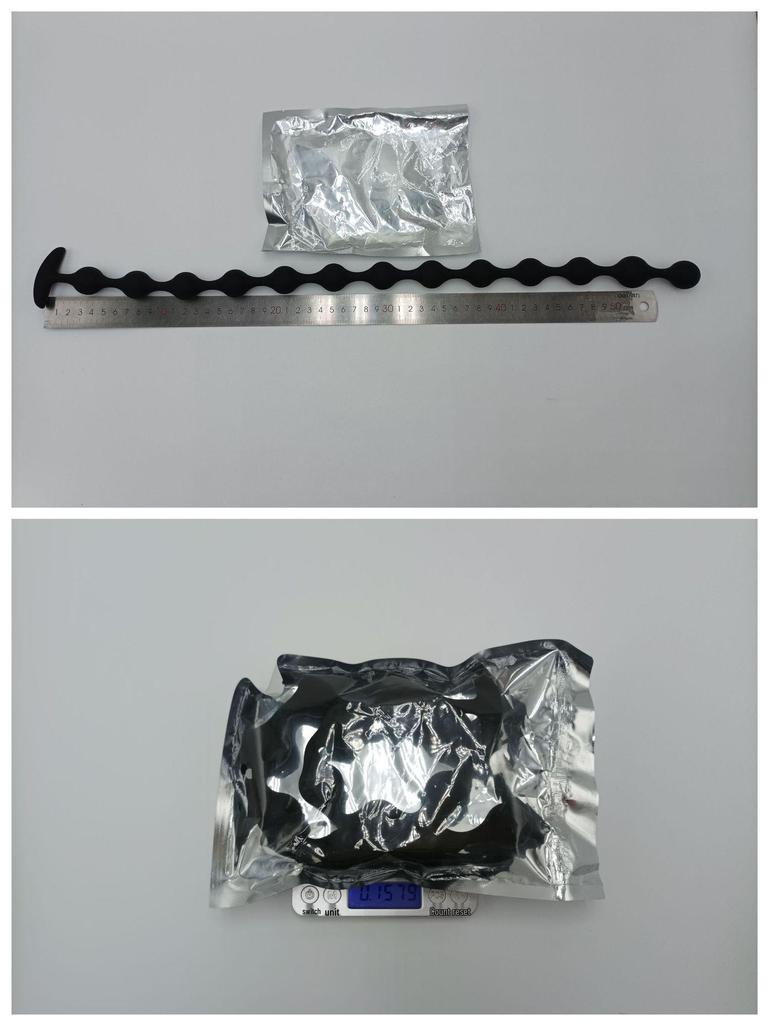 Ultra-Long Silicone Beaded Anal Plug: Smooth, Soft Anal Massage Toy for Men and Women.