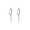 925 Sterling Silver Bar Earrings - Light Luxury Niche Design Women's Studs, Winter 2023.