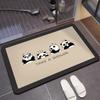 Diatomite Floor Mats Cartoon Cute Funny Panda Bathroom Non-Slip Mat Bathroom Water-Absorbent Wear-Resistant Foot Mat