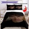 Customize Photos Customize Your Photo Bedding Set Breathable Duvet Cover with Pillowcases Home Decoration Birthday Gift