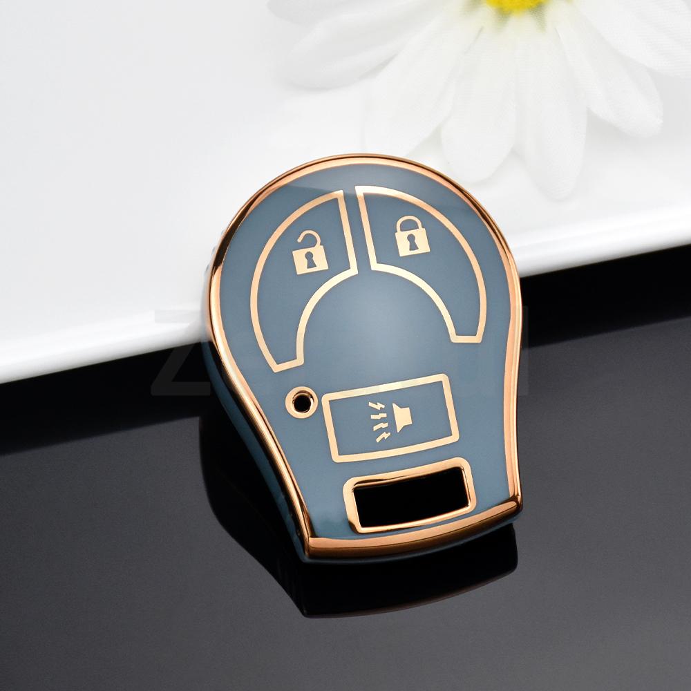 2/3/4Button Car Key Case Cover For Nissan March Tiida Altima Armada Cube Juke Maxima Pathfinder Rogue Shell Fob Holder Protector