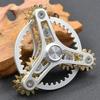Pure Brass Fidget Spinner Gears Linkage Fidget Gyro Toy Metal DIY Hand Spinner with Multiple Premium Bearings (13 Bearings)