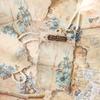 30-Sheet Vintage Flower Pattern Scrapbook Paper, Elegant Floral Designs & Smooth Surface, Easy to Cut for Handmade Cards