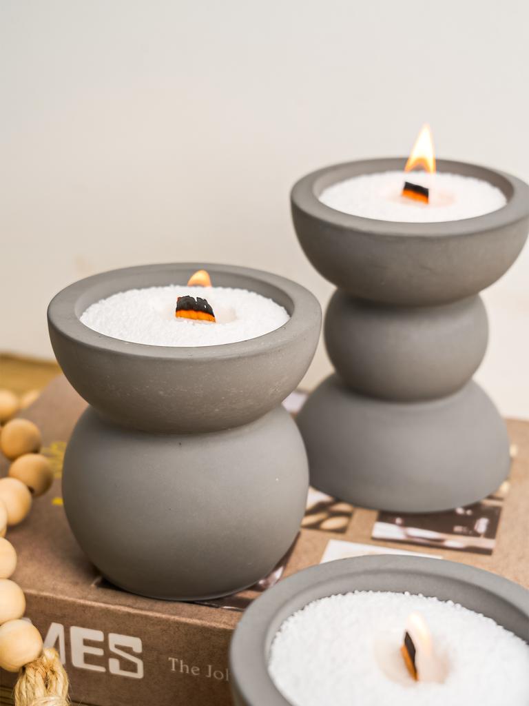 Minimalistischer Geometrie Kerzenhalter Silikonform DIY Beton Runder Kerzenbehälter Gipsform Blumentopf Harzformen Heimdeko