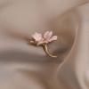Summer pink cherry blossom anti-light brooch, high-end female elegant anti-light buckle, corsage versatile personalized pin