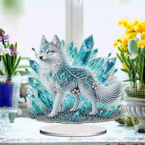 Rhinestone Art Ornament DIY Kit for Adults And Beginners Rhinestone Painting Set with Built-In Base Sparkling Creative DIY Home Decor