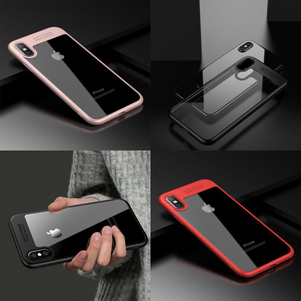 For X Iphone 8 7 6s Plus 10 Luxury Ultra Slim Clear Shockproof Bumper Case Cover